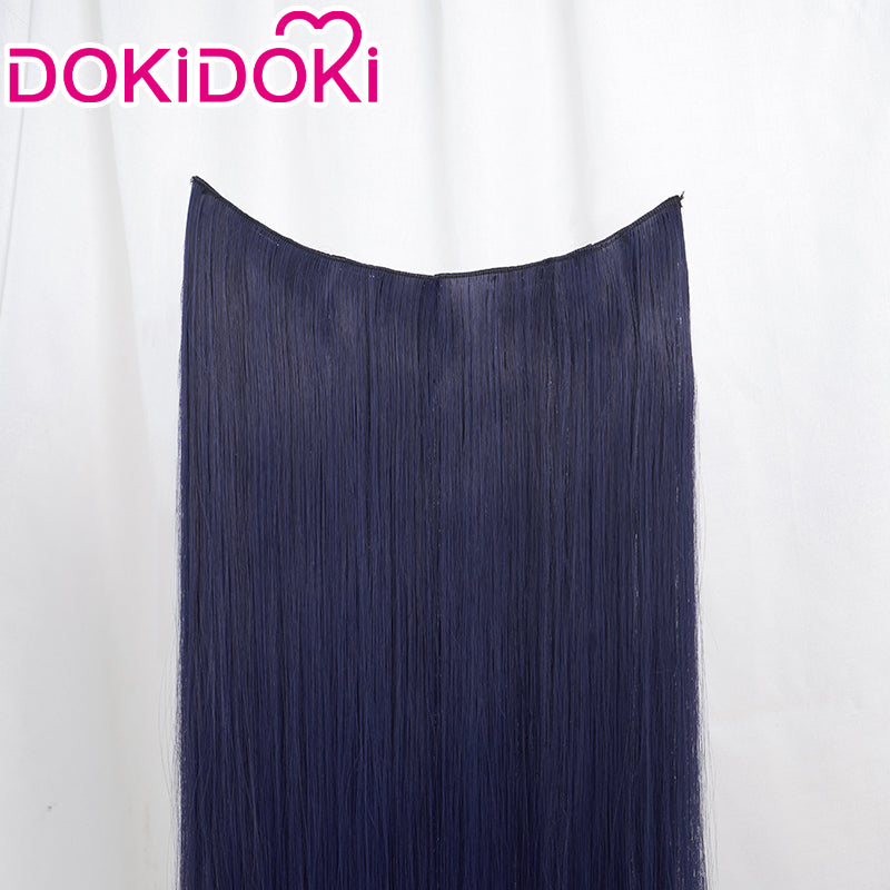 DokiDoki Game Genshin Impact  Scaramouche Cosplay Wig Long Blue