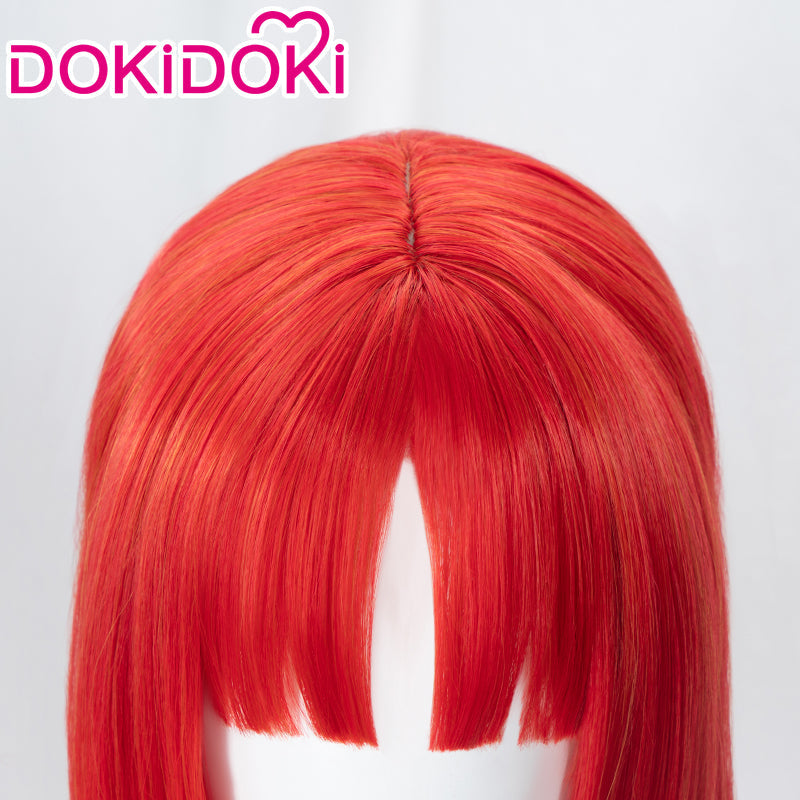 【Ready For Ship】DokiDoki Game Genshin Impact Wig Cosplay Nilou Sumeru Long Red