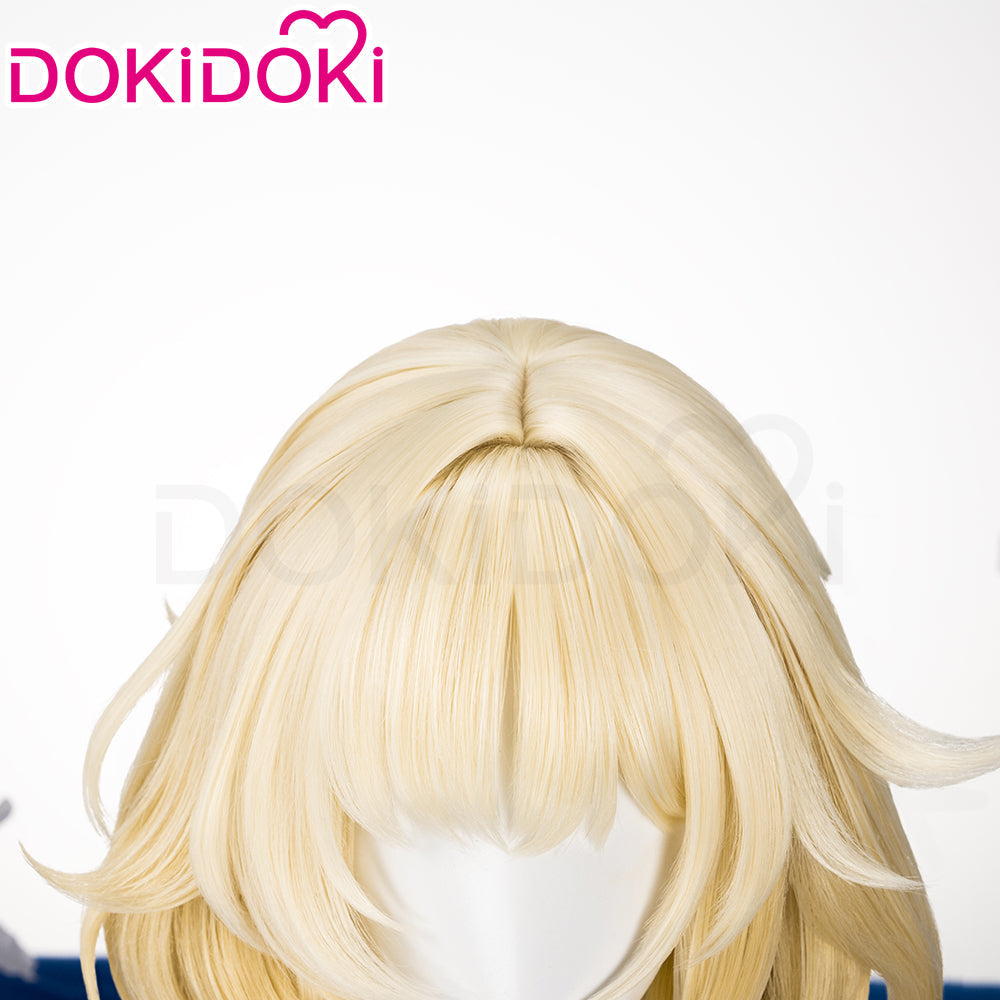 【US/EU LOCAL SHIPPING 】 DokiDoki Game Honkai: Star Rail Cosplay Aglaea Wig Short Golden Trichiasis Hair