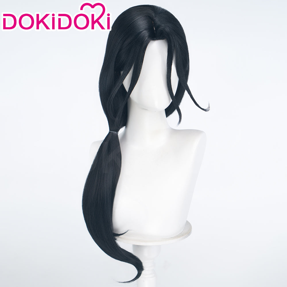 DokiDoki Manga Anime Witch Hat Atelier Cosplay Easthies Wig Long Black Hair Ponytail
