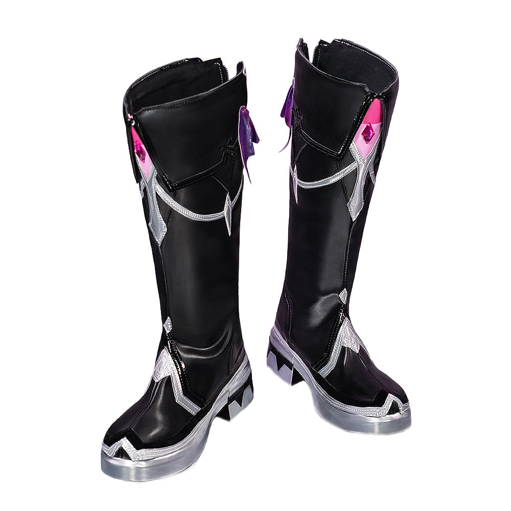 DokiDoki Game Genshin Impact Cosplay Durin Shoes Song of the Welkin Moon Black / Grey