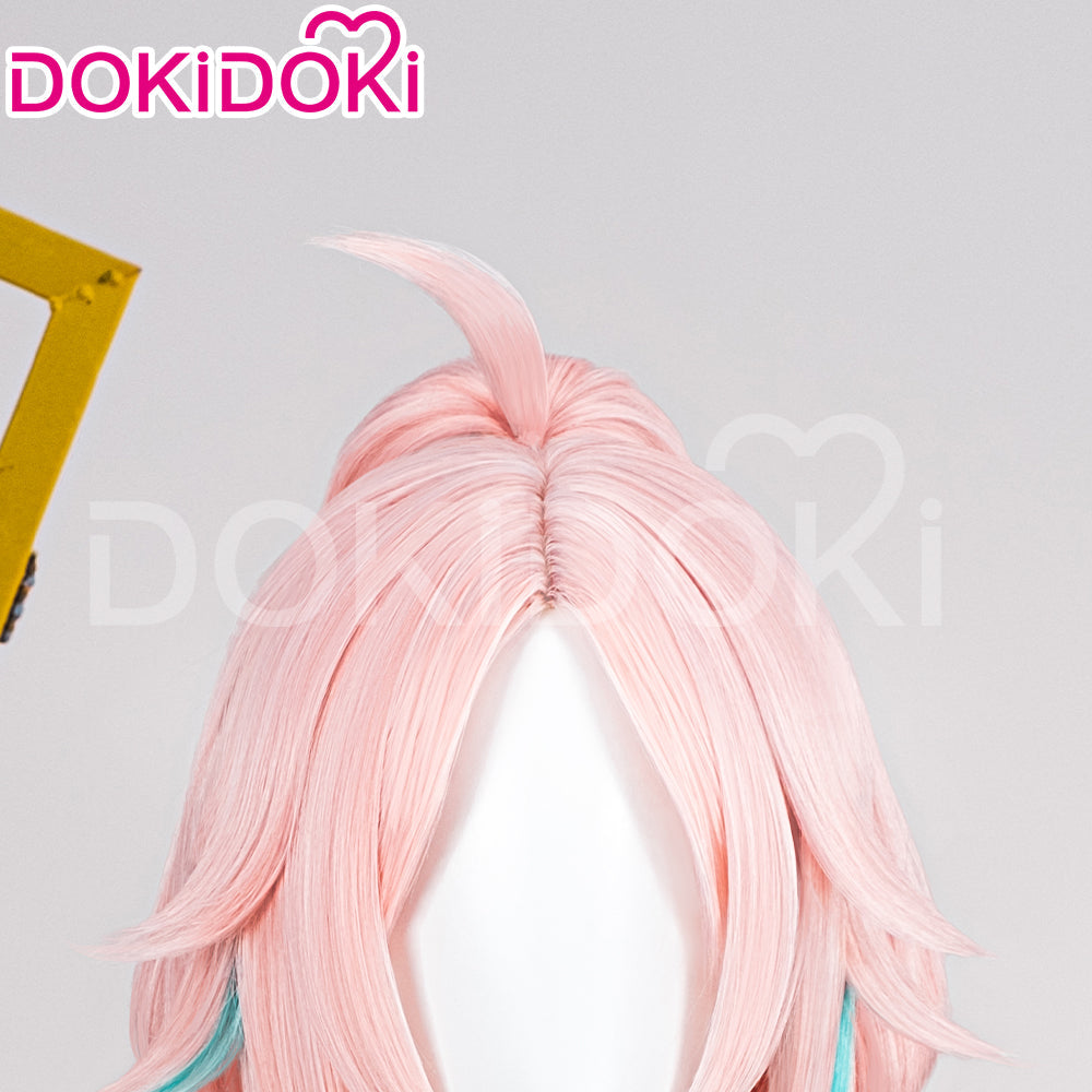 【Ready For Ship】DokiDoki Game Honkai: Star Rail Cosplay Rappa Wig Long Straight Pink