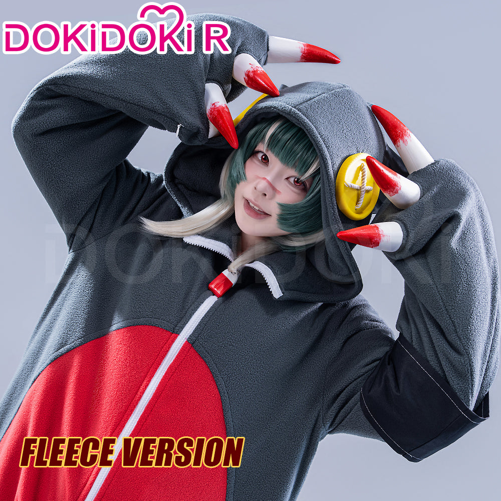 【Partially Ready For Ship】【Size S-3XL】DokiDoki-R Anime GACHIAKUTA Cosplay Guita Costume Cute Pajamas With Shoes Fleece / Trench Coat Fabric Version Halloween