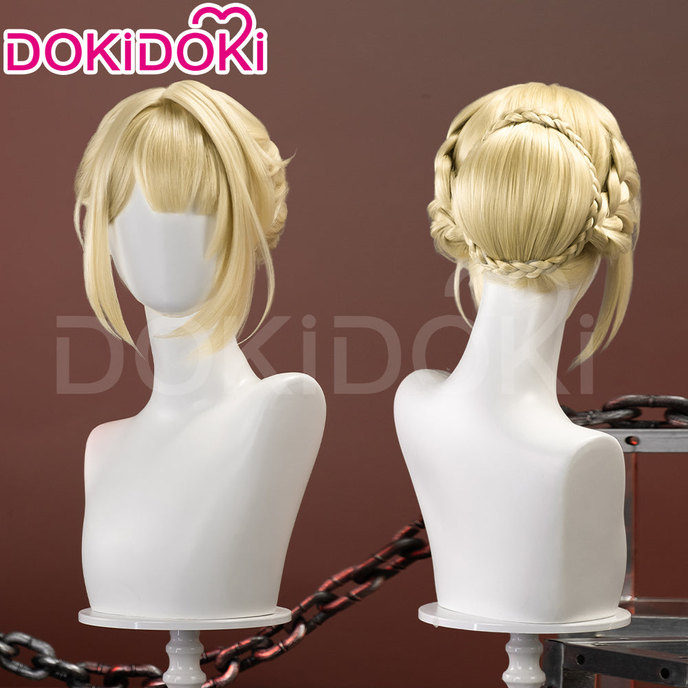 【Ready For Ship】DokiDoki Game Zenless Zone Zero Cosplay Evelyn Wig Short Straight Blonde Hair ZZZ Evelyn Chevalier