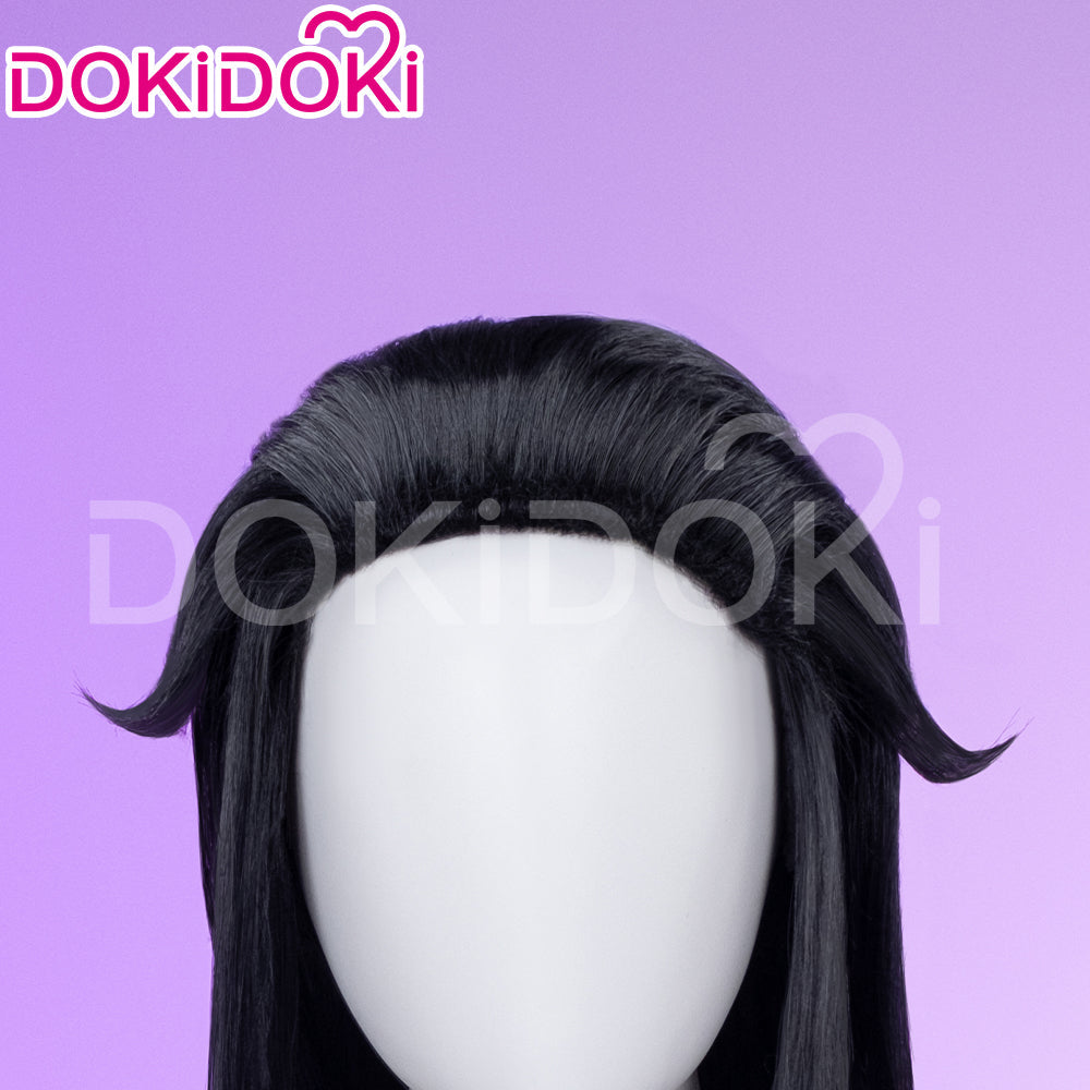 【Partially Ready For Ship】DokiDoki Game Genshin Impact Capitano Cosplay Wig / Mask Long Straight Red Hair Natlan The Captain
