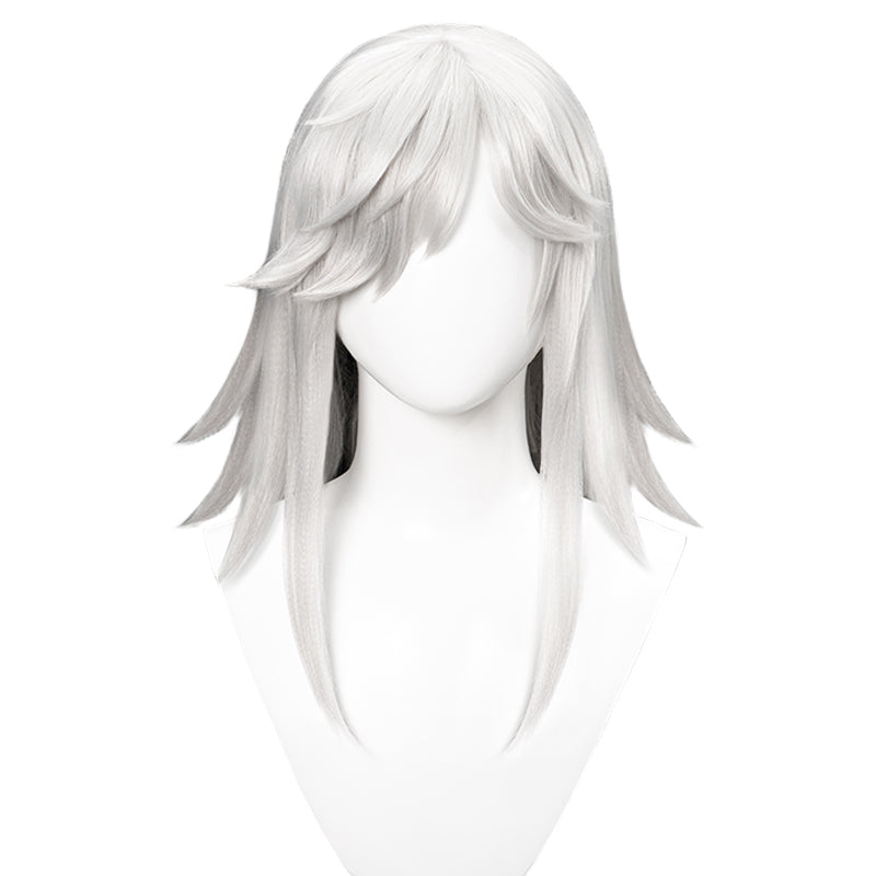 【Wig Ready For Ship】DokiDoki Game Genshin Impact Cyno Cosplay Long White Wig / Hat Sumeru