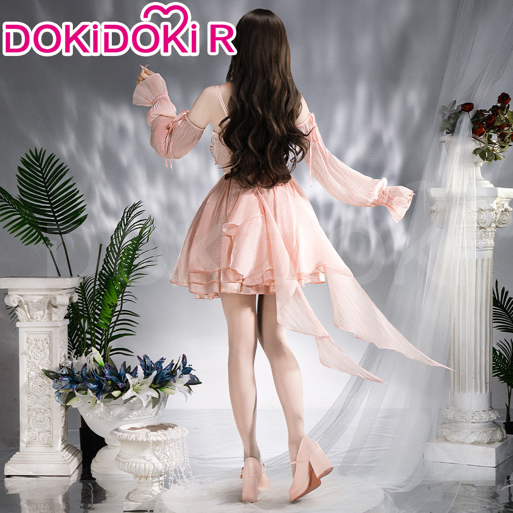 【 Ready For Ship】【Size S-3XL】DokiDoki-R Game Love and Deepspace Cosplay Protagonist MC Costume Dreamy Heart Pink Dress