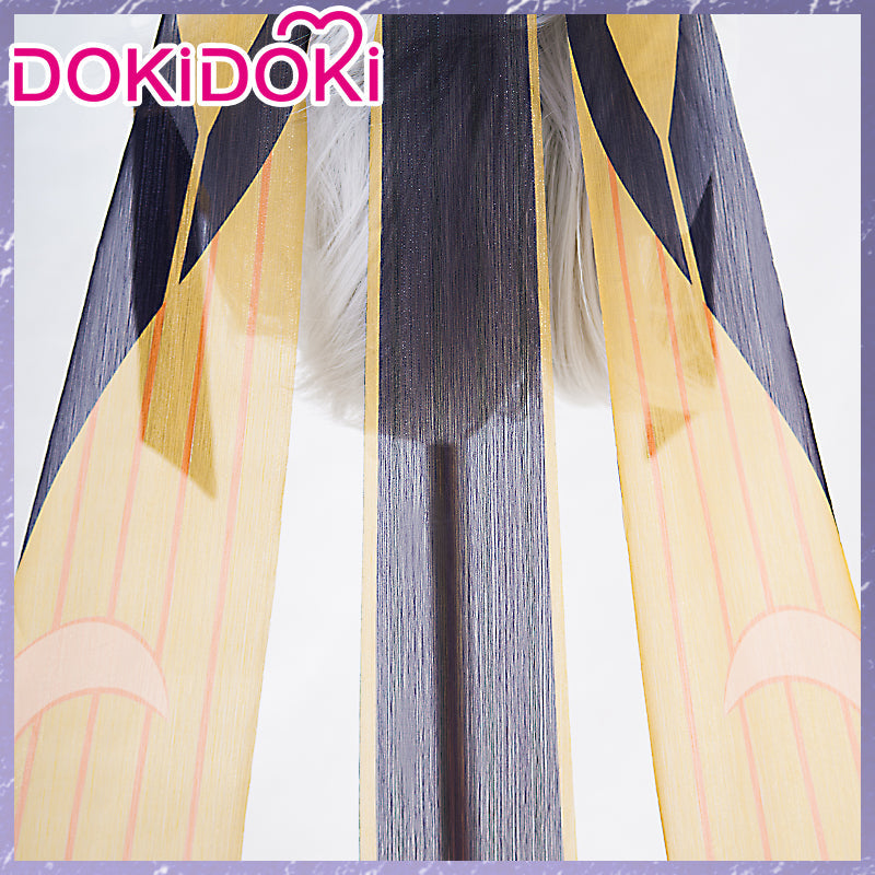 【Wig Ready For Ship】DokiDoki Game Genshin Impact Cyno Cosplay Long White Wig / Hat Sumeru