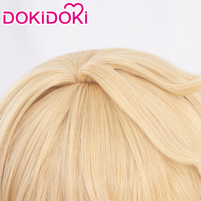 DokiDoki Game Honkai: Star Rail Cosplay Gepard Landau Wig Gold Short