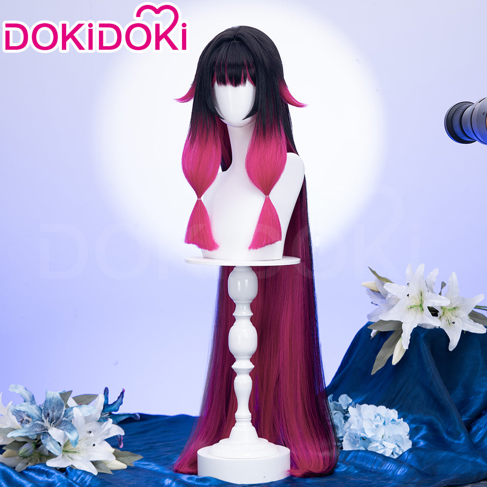 【Partially Ready For Ship】【120CM / 110CM】DokiDoki Game Genshin Impact Fatui Harbinger Cosplay Wig Cosplay Columbina Wig Long Straight