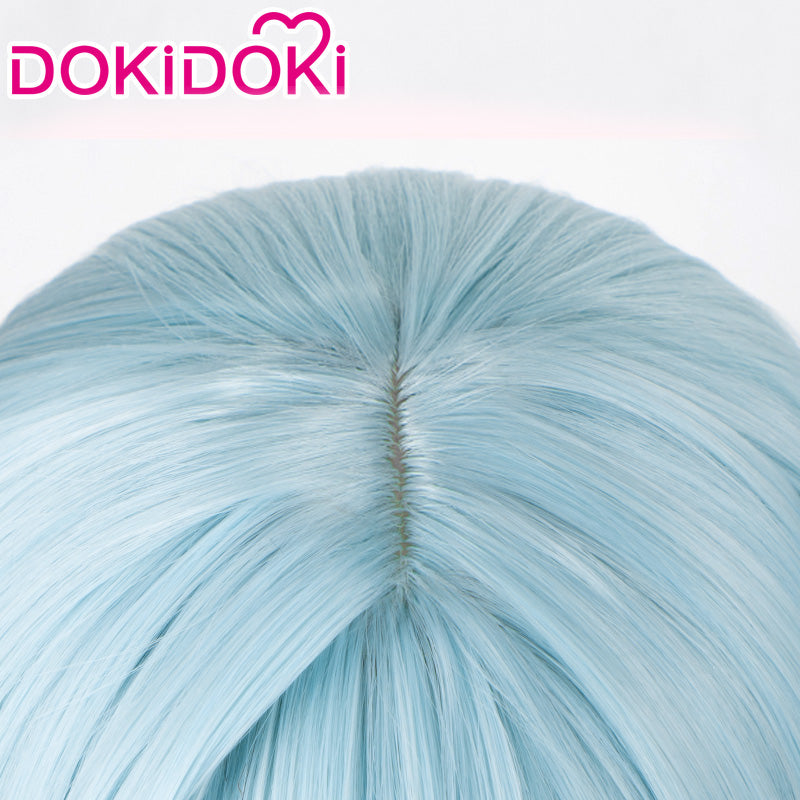 【Ready For Ship】DokiDoki Game Genshin Impact Cosplay Faruzan Wig Long Blue-green
