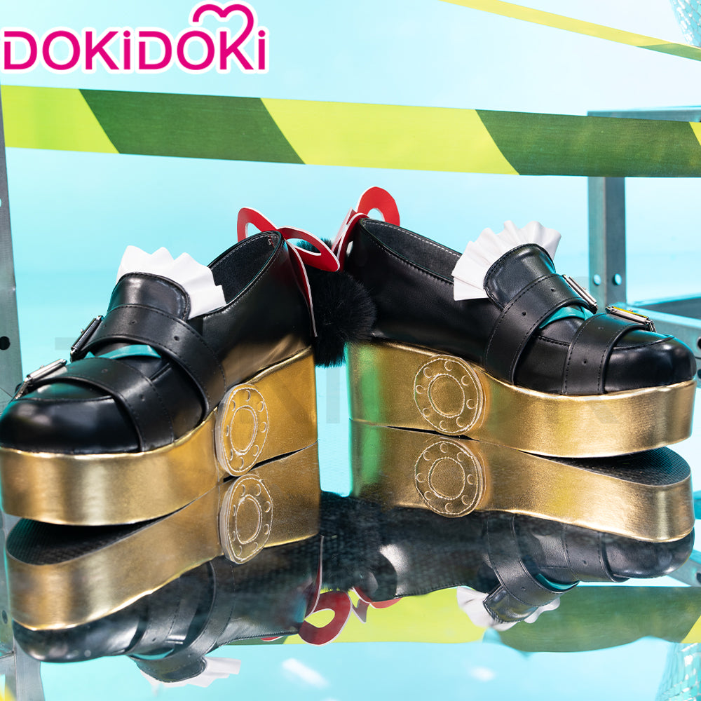 【Partially Ready For Ship】DokiDoki Game Zenless Zone Zero Cosplay Dialyn Shoes Black Gold ZZZ