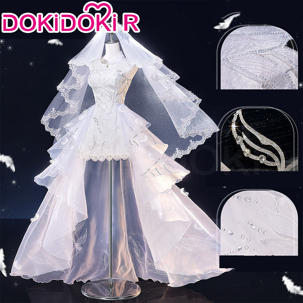【Size S-2XL】DokiDoki-R Game Love And Deepspace Cosplay Protagonist MC Sylus Costume Alternative Darkborne Wedding Dress