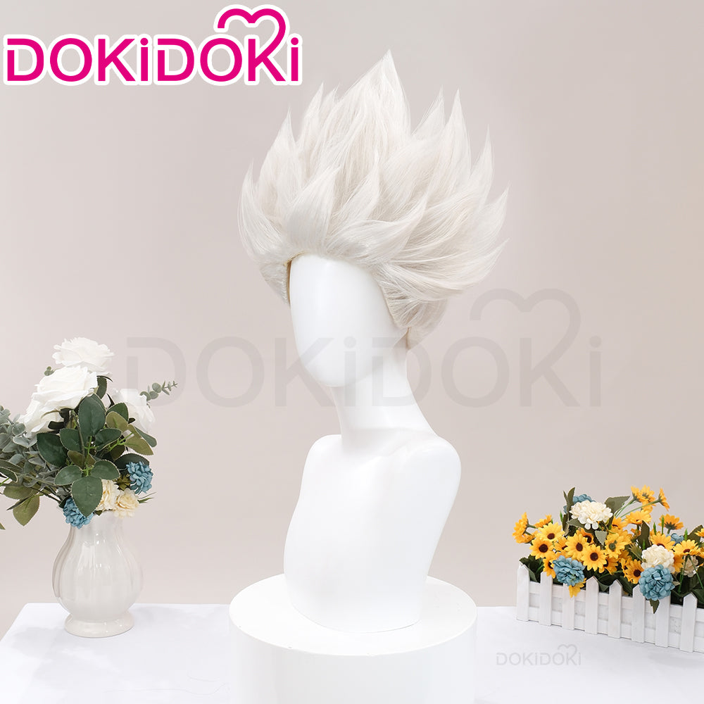 【Ready For Ship】DokiDoki Game Zenless Zone Zero Cosplay Billy the Kid Wig Short Straight White Hair