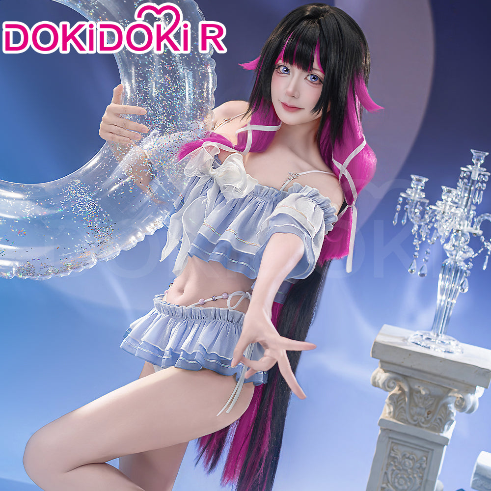 【Size S-3XL】DokiDoki-R Game Genshin Impact Cosplay Columbina Costume Swimsuit Nod Krai