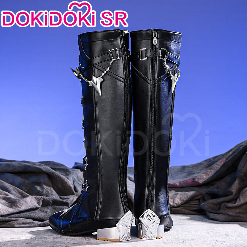 【Long Ver Ready For Ship】DokiDoki-SR Game Genshin Impact Cosplay Flins Shoes Short / Long Boots