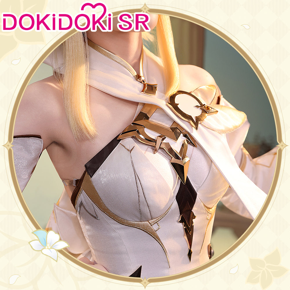 【Glowing】【Size S-2XL】DokiDoki-SR Genshin Impact Cosplay Traveler Lumine Costume Ying As Heaven and Earth Are Made Anew