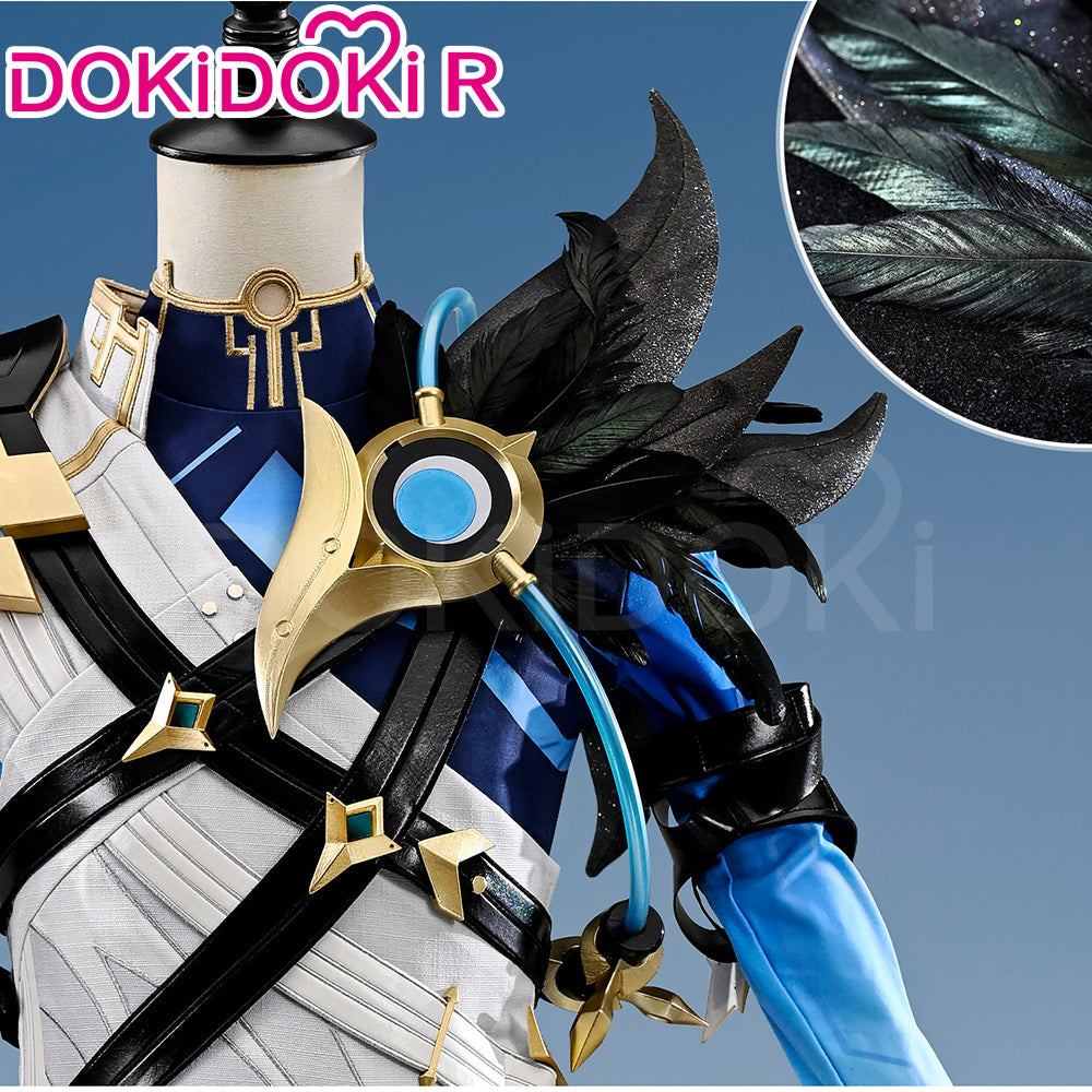 Game Genshin Impact Cosplay Il Dottore R Costume Size S-2XL DokiDoki BOSS Version Heretic of the False Moon