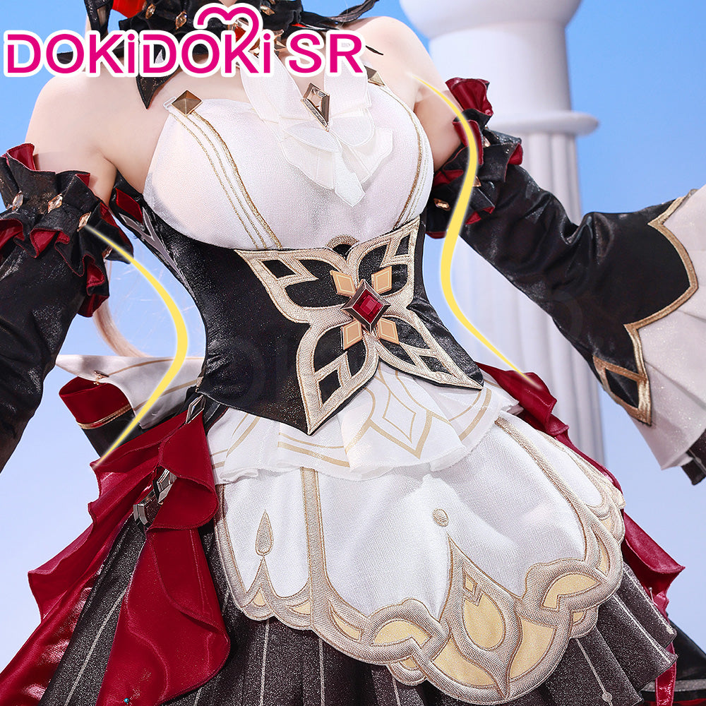 【Size S-3XL】DokiDoki-SR Game Genshin Impact Cosplay Sandrone Costume Marionette Gacha Banner Image Halloween
