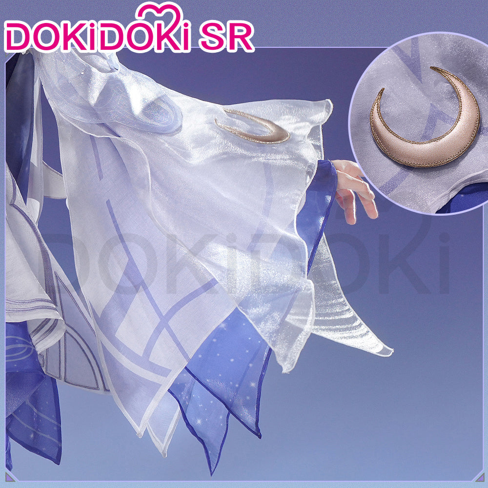 【Partially Ready For Ship】【2 Versions】【Size S-3XL】DokiDoki-SR Game Genshin Impact Cosplay Columbina Costume Moon Maiden Song of the Welkin Moon Nod Krai Halloween