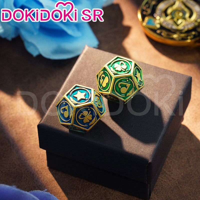【Ready For Ship】DokiDoki Game Honkai: Star Rail Cosplay Aventurine Bargaining Chip Props Accessory Coin / Dice