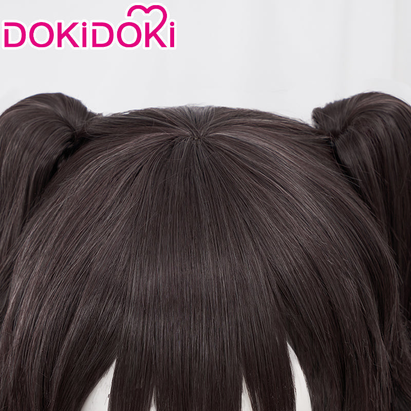 【US/EU LOCAL SHIPPING 】DokiDoki Game Honkai: Star Rail Cosplay Hanabi Wig Long Brown Twin Tail Cute Miss Sparkle