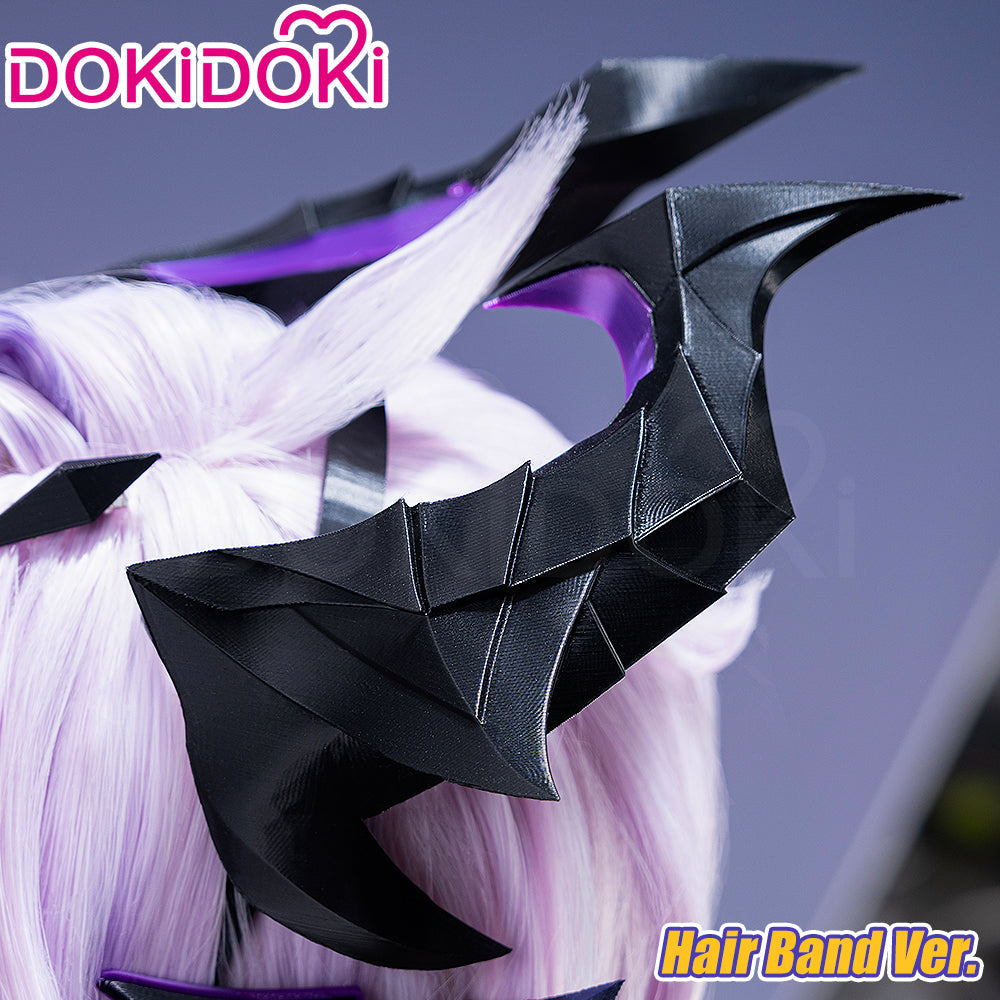 【Ready For Ship】DokiDoki Game Genshin Impact Cosplay Durin Purple Wig Song of the Welkin Moon / Head Accessory