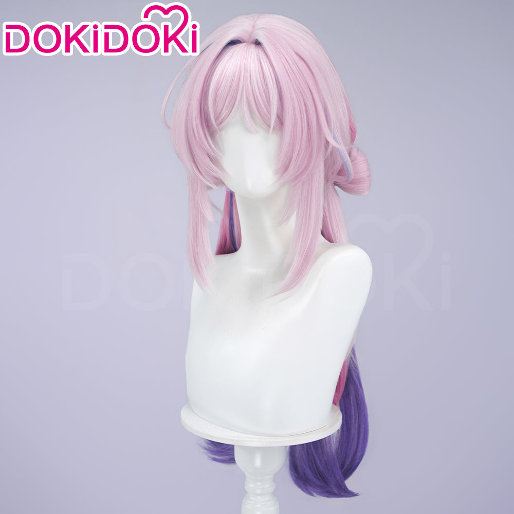 DokiDoki Game Genshin Impact Cosplay Citlali Wig Long Curly Pink Purple Gradient Hair Double Ponytails Whispers Of Stars And Smoke