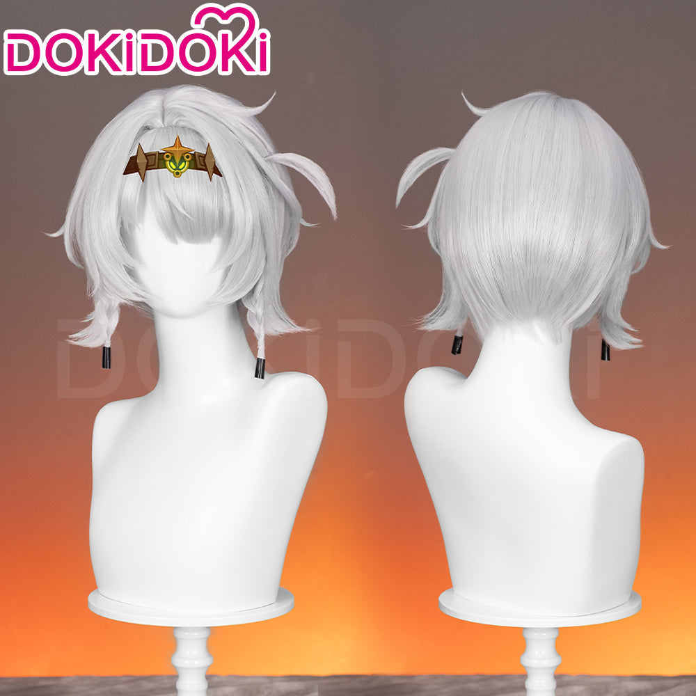 【Ready For Ship】DokiDoki Game Zenless Zone Zero Cosplay Anby SP Demara Cosplay Wig Short Silver ZZZ