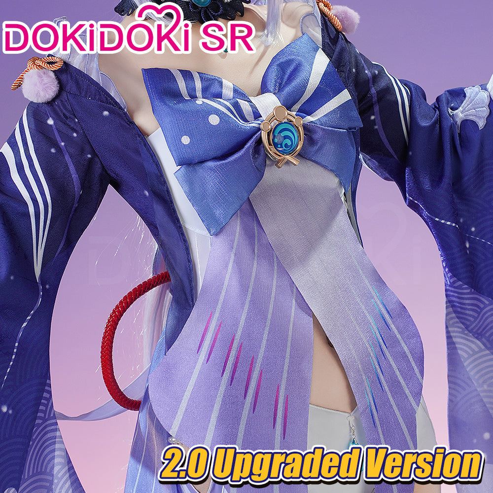 【Partially Ready For Ship】DokiDoki-SR Game Genshin Impact Sangonomiya Kokomi  Cosplay Costume Women
