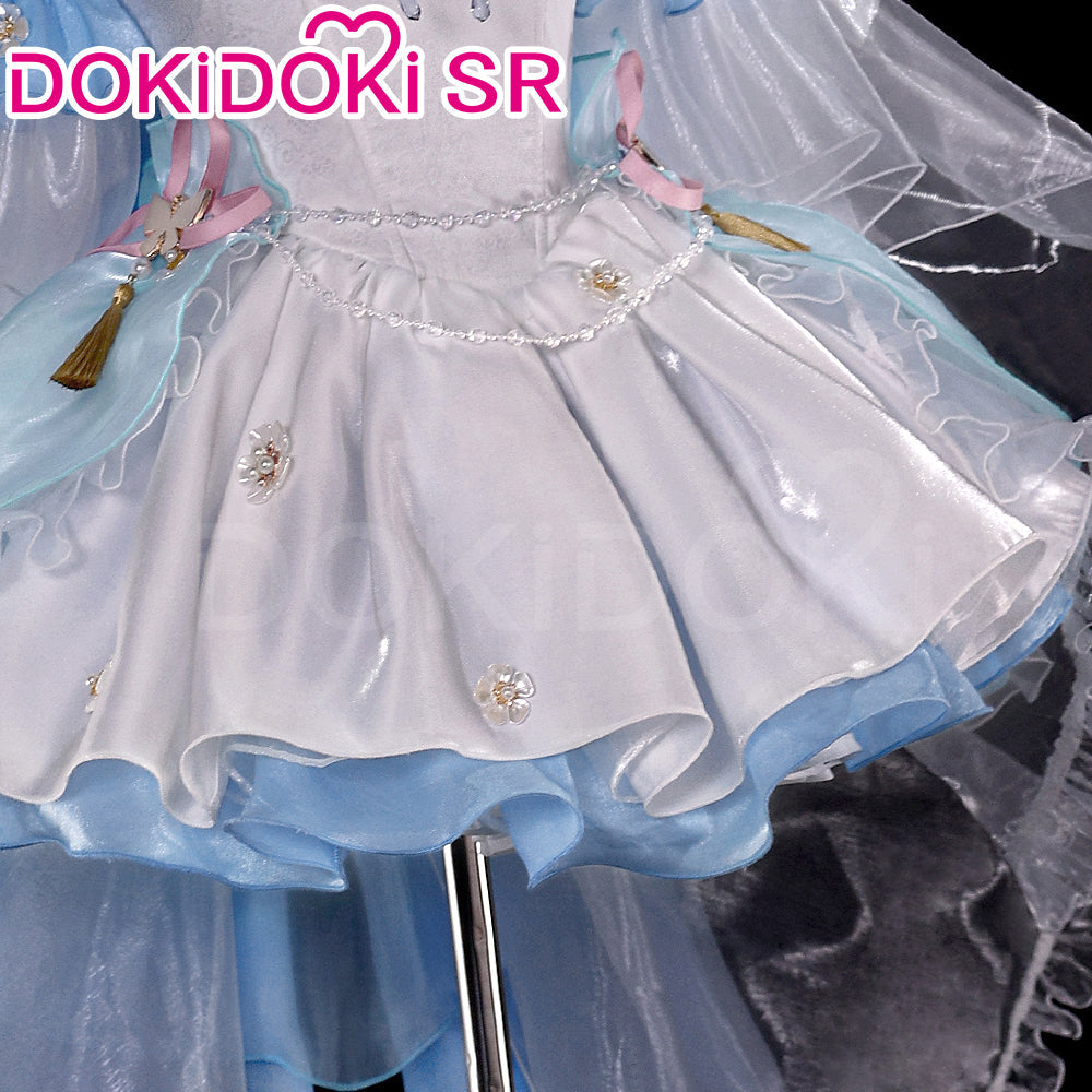 DokiDoki-SR Game Genshin Impact Cosplay Kamisato Ayaka Costume Confession Melody Doujin Wedding Dress