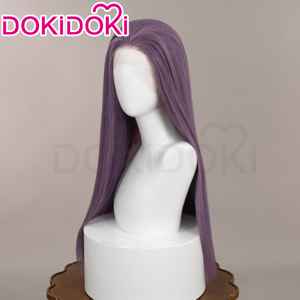 【Front Lace】DokiDoki Game Love And Deepspace Cosplay Main Character Wig Long Straight Purple Hair Women