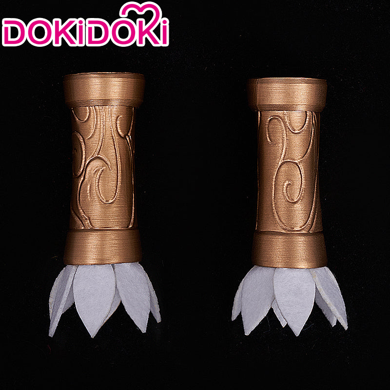 【Ready For Ship】DokiDoki Game Honkai: Star Rail Cosplay Bailu Wig/ Horn/Necklace/Hair Accessories  Long Straight Purple Hair