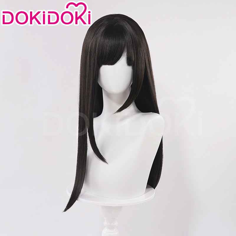 【Partially Ready For Ship】DokiDoki Game Love And Deepspace Cosplay Main Character Wig / Earrings /Ear Clips  Long Straight Pink/ Dark Green/ Black Hair Protagonist  MC