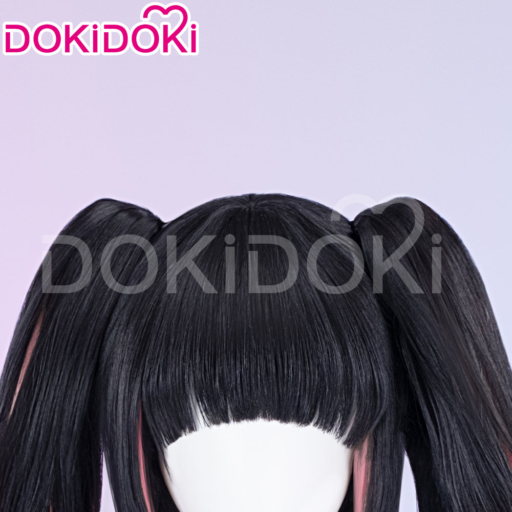 【EU Local Shipping】【Size XS-3XL】DokiDoki Game Zenless Zone Zero Cosplay Nangong Yu Wig Angels of Delusion Short Straight Black Pink Double Tail Hair  ZZZ Nan Gong Yu