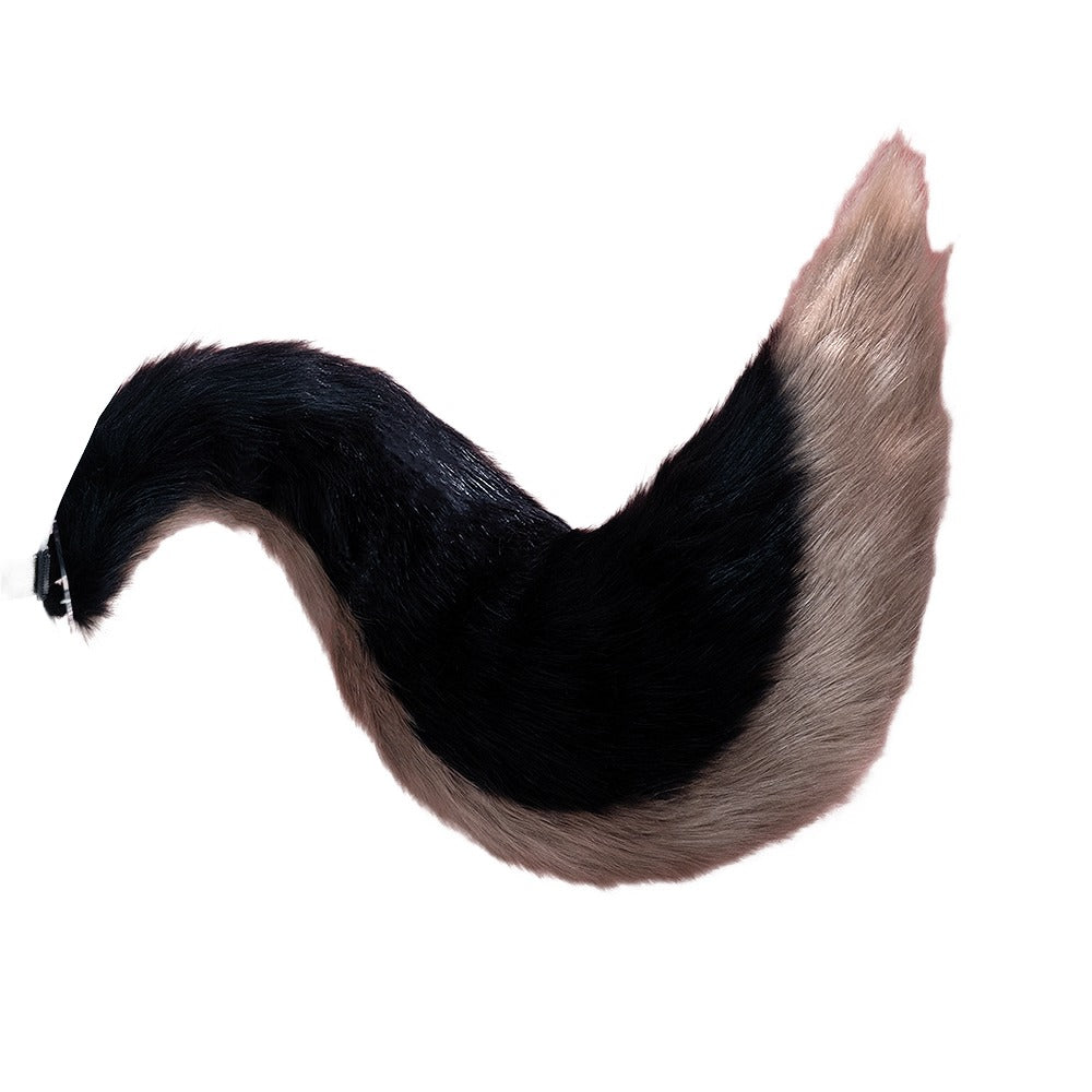 【Partial Ready For Ship】DokiDoki Game Zenless Zone Zero Cosplay Komano Manato Wig / Ears / Tail Short Curly Black Red Silver Hair ZZZ