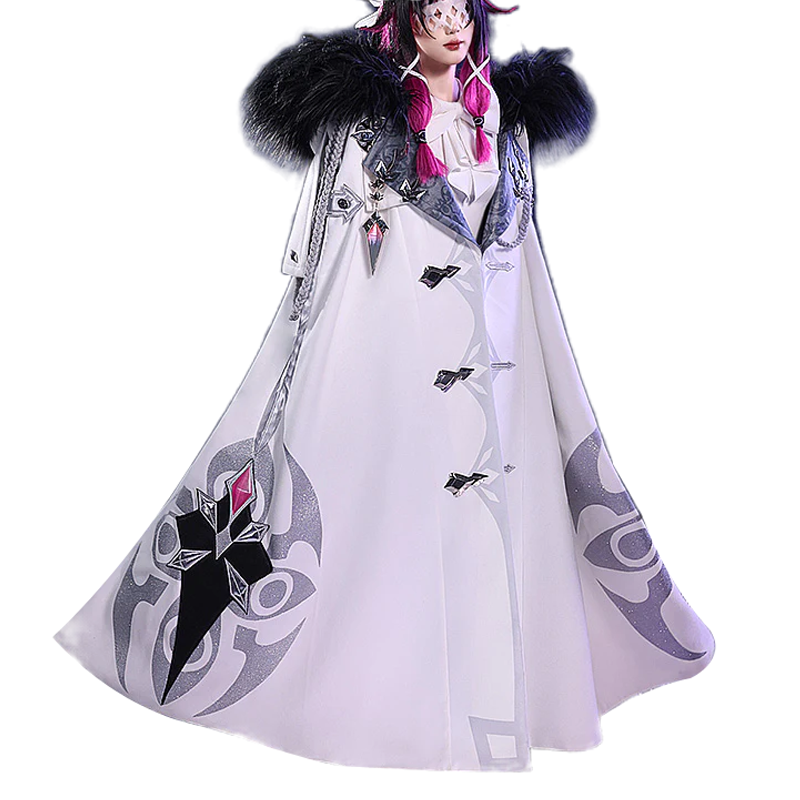 【US/EU LOCAL SHIPPING 】DokiDoki-SR Game Genshin Impact Fatui Harbinger Cosplay Columbina Cosplay Costume
