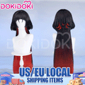 【US/EU LOCAL SHIPPING】DokiDoki Game Zenless Zone Zero Cosplay Jane Doe Wig Long Black Red Hair ZZZ
