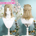 【Ready For Ship】DokiDoki Game Genshin Impact Cosplay Albedo Wig Short Straight Linen Wig Men