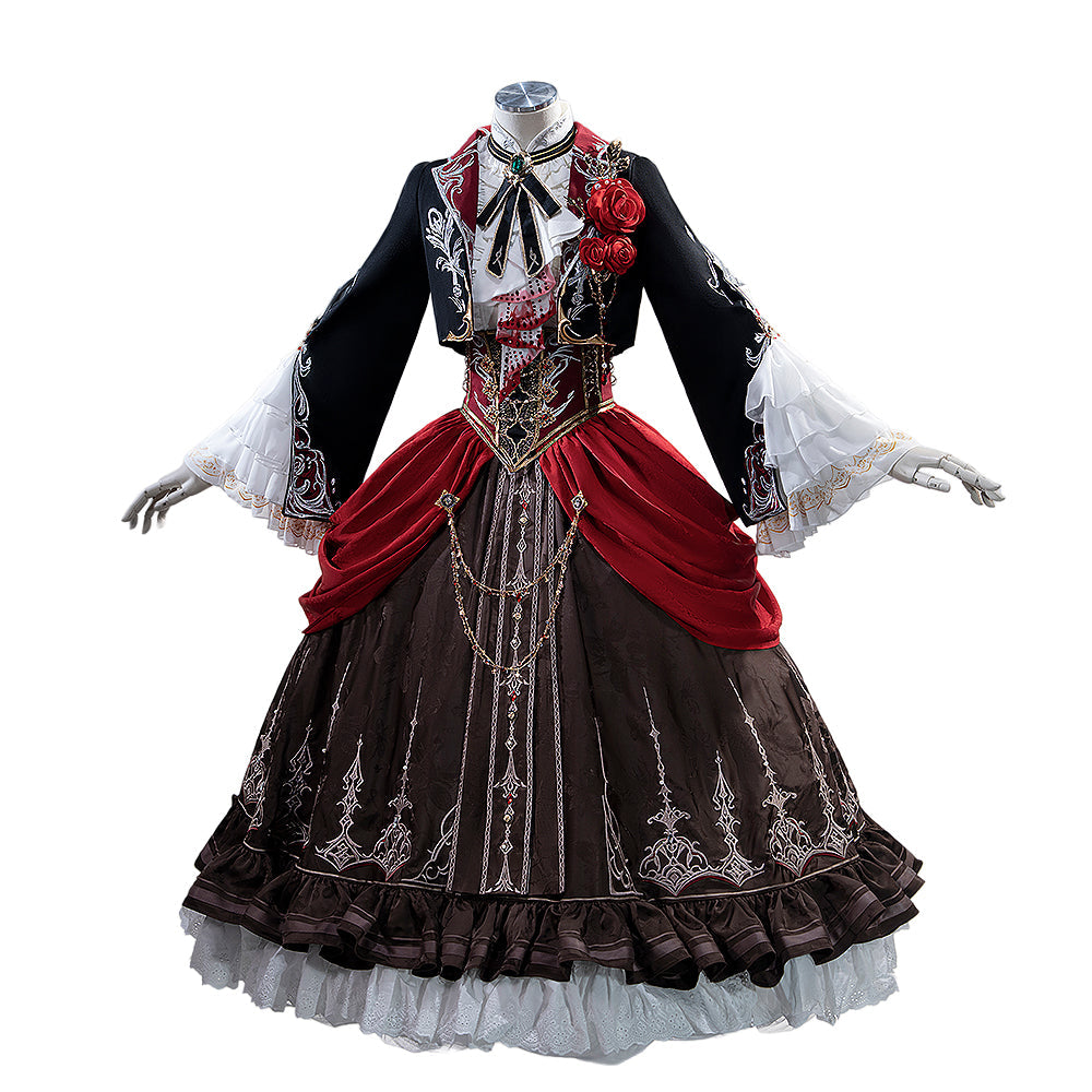 【Partially In Stock】【Size S-2XL】DokiDoki-R Game Love And Deepspace Cosplay Protagonist MC Silverwing Fiend Costume Crimson Feast Sylus