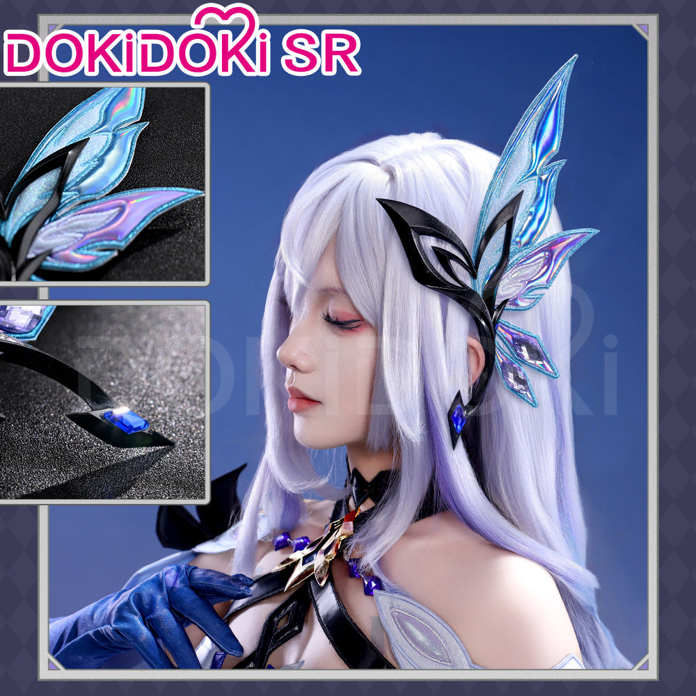 【EU Local Shipping】【Size S-2XL】DokiDoki-SR Game Genshin Impact Cosplay White Skirk Costume