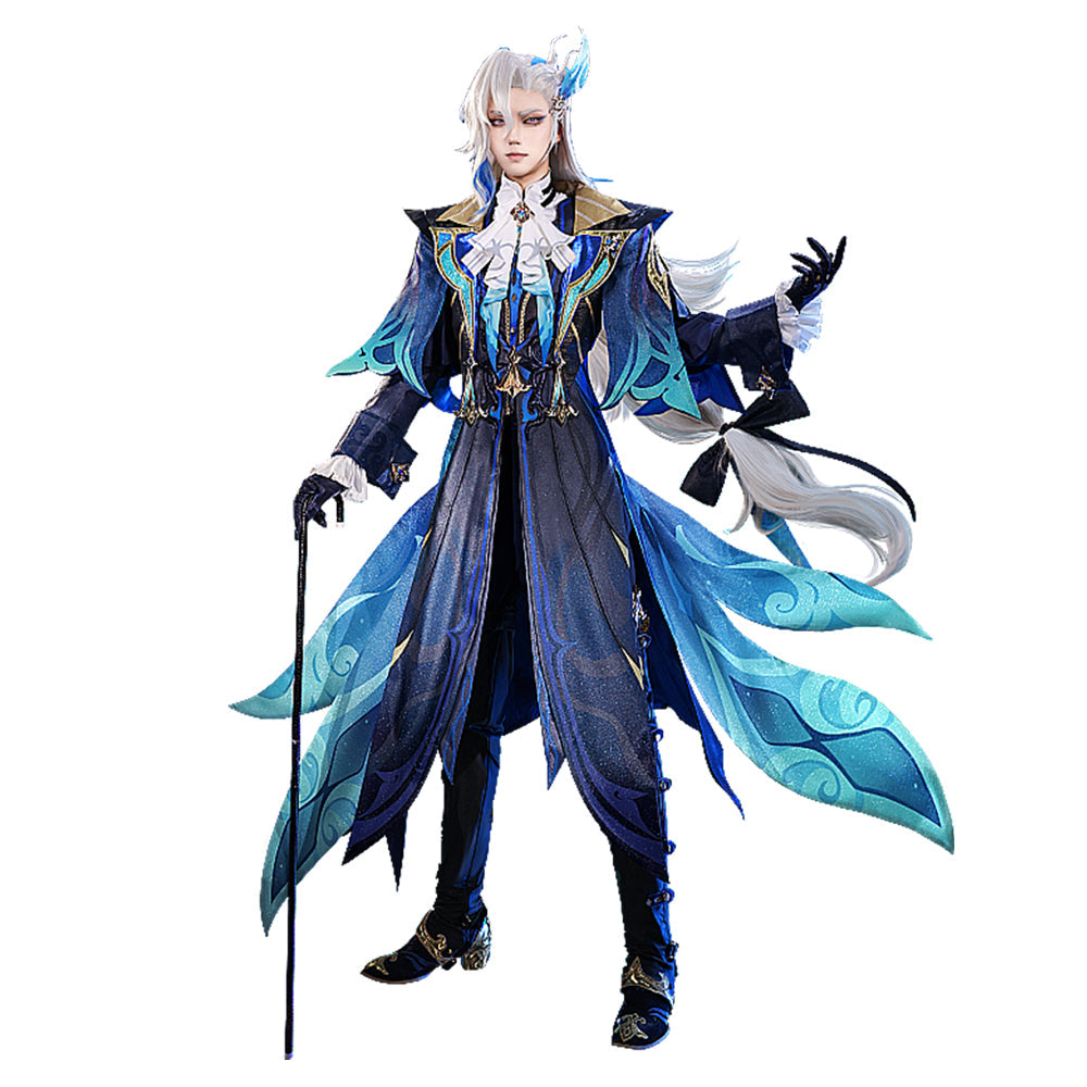 【US/EU LOCAL SHIPPING】【Size S-2XL】DokiDoki-SR Game Genshin Impact Cosplay Neuvillette Costume Fontaine