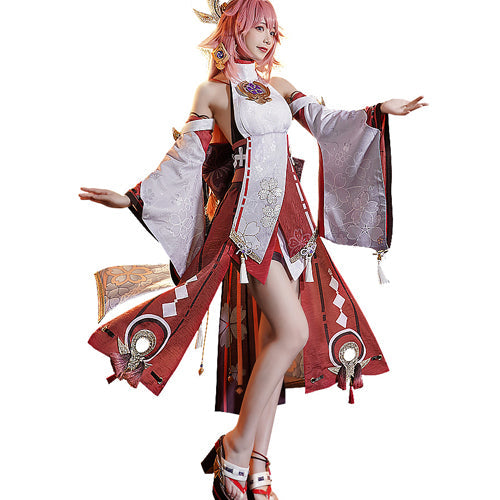 DokiDoki-SR Game Genshin Impact Yae Miko Cosplay Costume