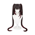 DokiDoki Game Honkai: Star Rail Cosplay Hanabi Wig / Mask / Headwear / Tattoo Long Brown Twin Tail/ Long Straight Red Gradient Hair Cute Miss Sparkle