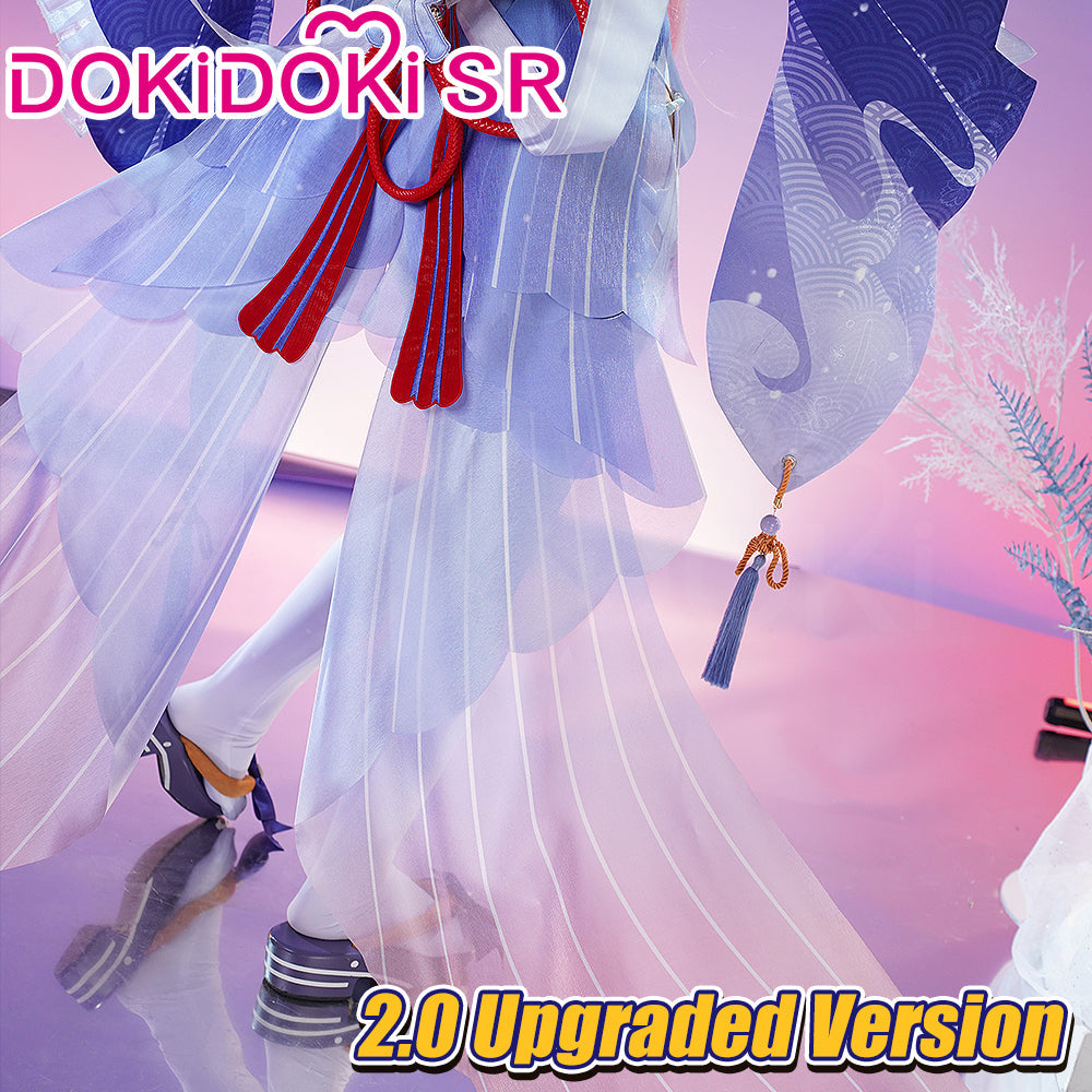 【Partially Ready For Ship】DokiDoki-SR Game Genshin Impact Sangonomiya Kokomi  Cosplay Costume Women
