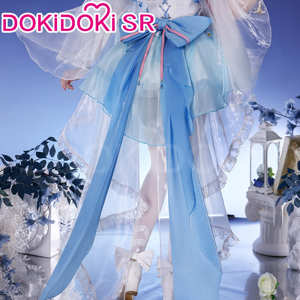 DokiDoki-SR Game Genshin Impact Cosplay Kamisato Ayaka Costume Confession Melody Doujin Wedding Dress