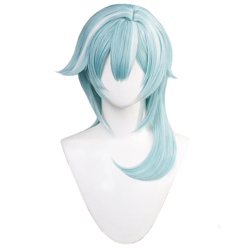 DokiDoki Game Genshin Impact Cosplay  Eula Cosplay Wig Blue Wig