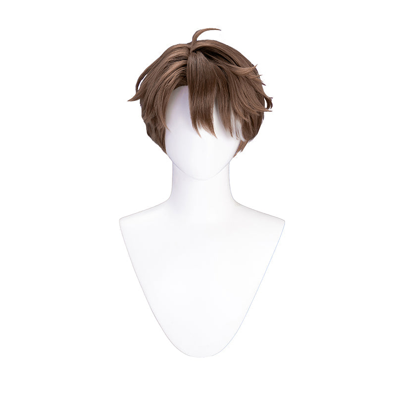 DokiDoki Game Honkai: Star Rail Cosplay Welt Yang Wig / Glasses Brown Short