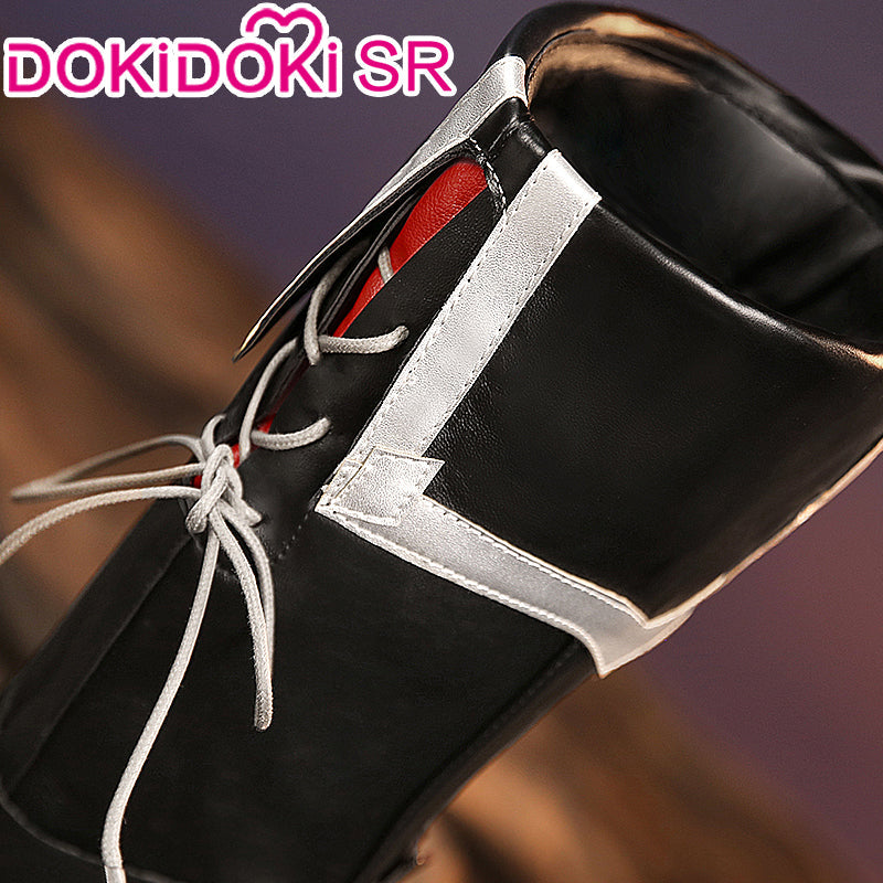 【Ready For Ship】【Last Batch】DokiDoki-SR Game Genshin Impact Cosplay Diluc Costume / Shoes Red Dead of Night