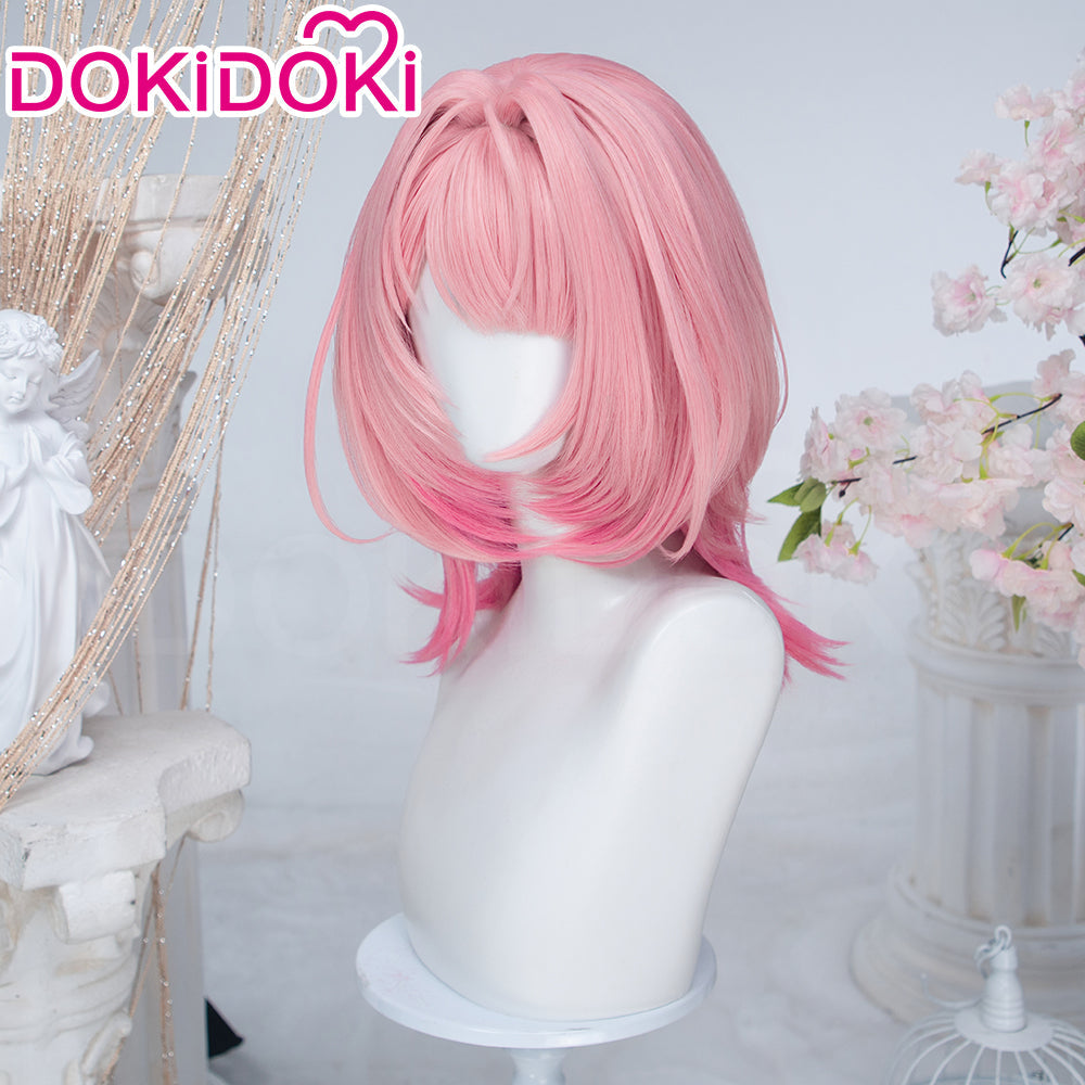 【Ready For Ship】DokiDoki Game Zenless Zone Zero Cosplay Ramiel Wig Long Pink Gradient Hair Remielle Dan ZZZ